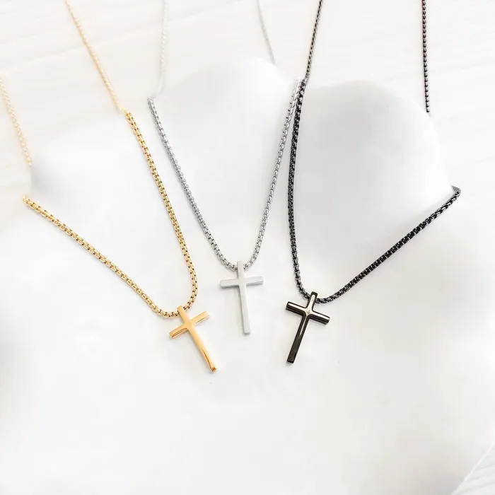 Gio Luomo Mens Collection Cross Necklace Jewelry Necklaces