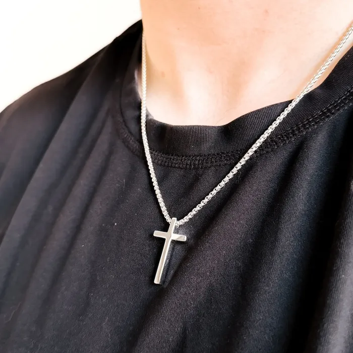 Gio Luomo Mens Collection Cross Necklace Jewelry Necklaces
