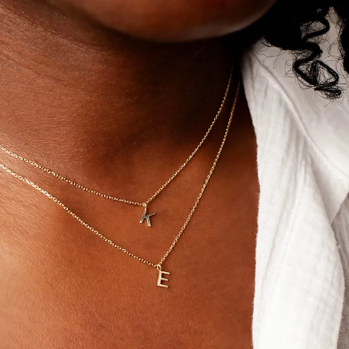 Grayling Necklaces Love Letter Initial Necklace 14K Solid Gold