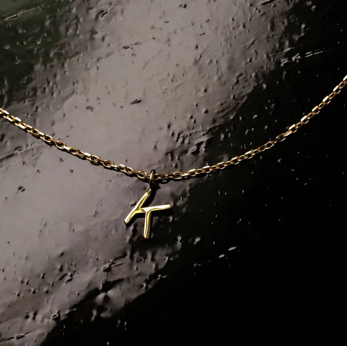 Grayling Necklaces Love Letter Initial Necklace 14K Solid Gold