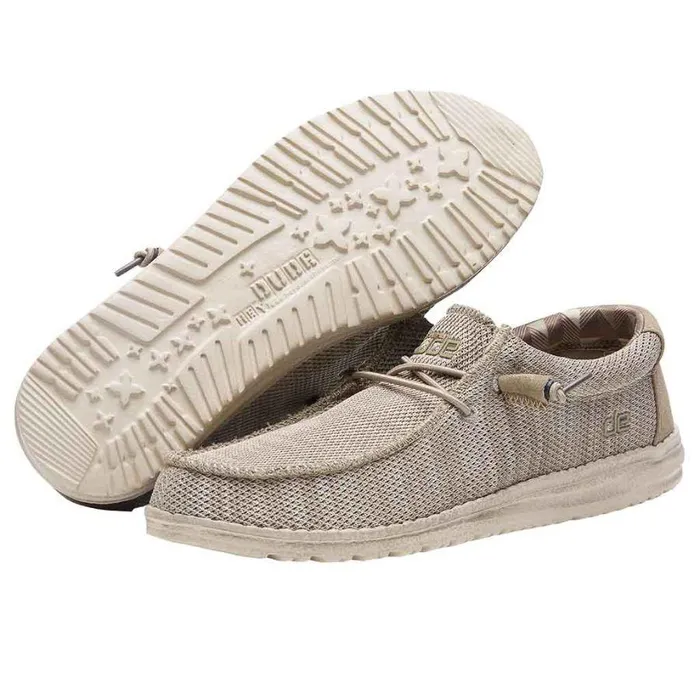 Hey Dude Mens Wally Sox Beige Rings