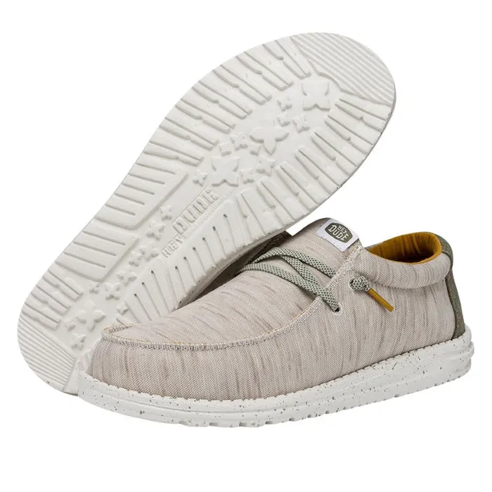 Hey Dude Rings Mens Wally Jersey Taupe