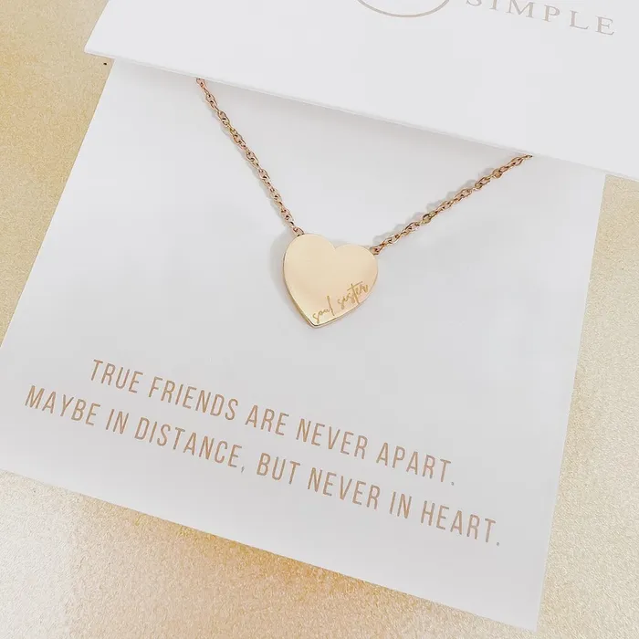 Jewelry Necklaces Sweet Heart Gift Necklace WATERPROOF Wholesale