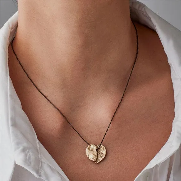 Julie Cohn Design Necklaces BROKEN HEART BRONZE PENDANT