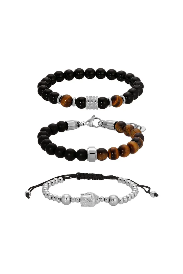 Liam 3Piece Bracelet Set Eye Candy LA Bracelets