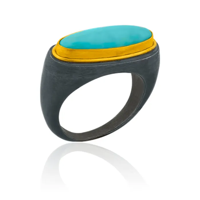 Lika Behar Rings Turquoise Padova Ring