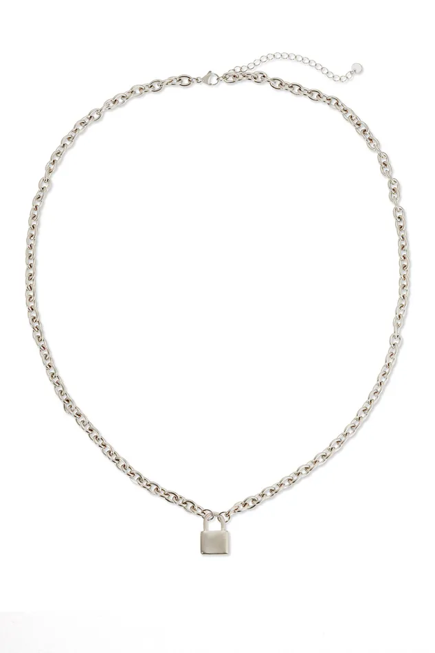Lock Pendant Necklace Eye Candy LA Necklaces