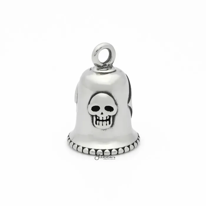 Lucky 13 Stainless Steel Bell Pendant Silver Glitters Necklaces