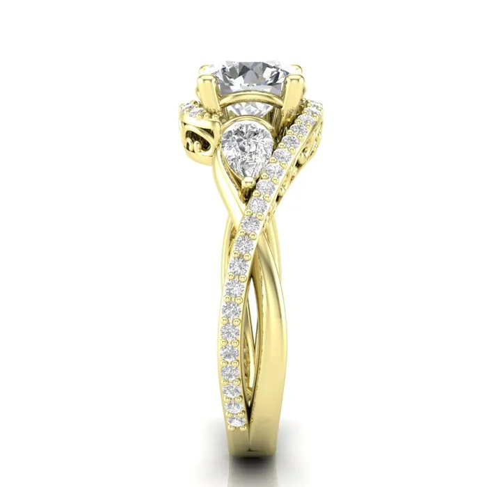 Luminar Rings Diamond Engagement Ring Luminar L8775E 176 ctw