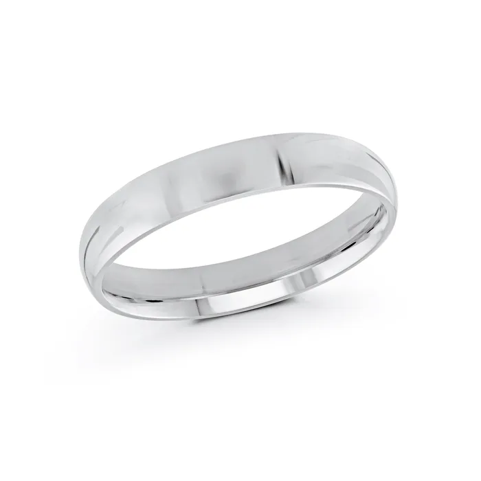 MALO BANDS Rings Malo 14K White Gold 4mm Domed Wedding Band