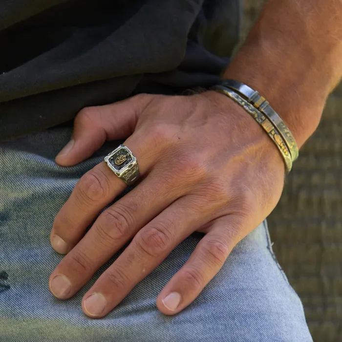 Maverick Crest Ring Buck Palmer Rings