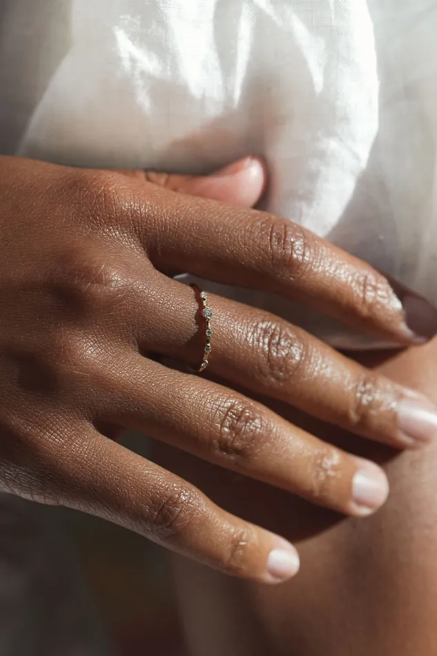 Miarante Rings Lennox Ring White Diamond 14K Gold