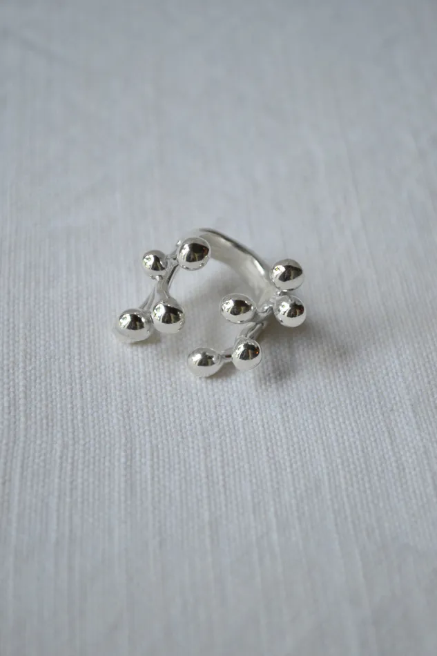 Monica Castiglioni Rings A Pistilli 40 Silver