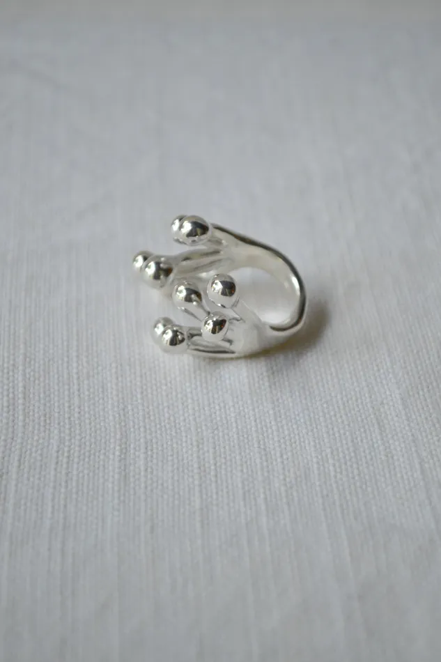 Monica Castiglioni Rings A Pistilli 40 Silver