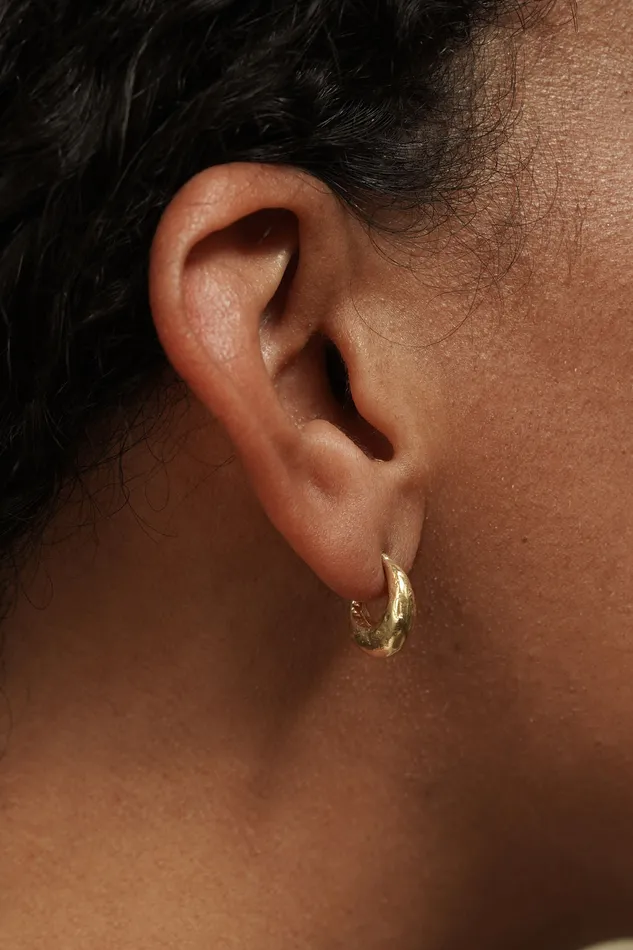 Mountainside Lithic Hoops 14K Gold PreStyled Sets