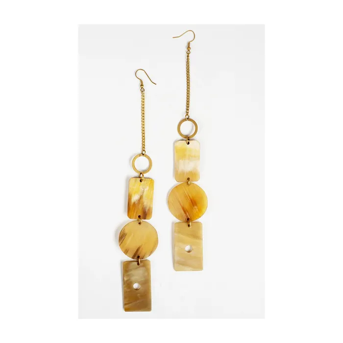 Mwassus Jewelry Earrings African Recycled Cow Bone African Dangling Earrings Mwassus Jewelry Earrings African Recycled Cow Bone African Dangling Earrings