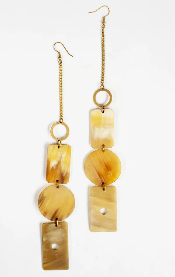 Mwassus Jewelry Earrings African Recycled Cow Bone African Dangling Earrings Mwassus Jewelry Earrings African Recycled Cow Bone African Dangling Earrings