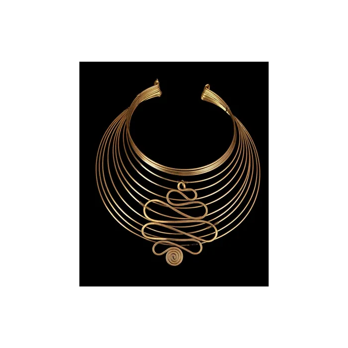 Mwassus Jewelry Necklaces African Design Necklace Brass Choker