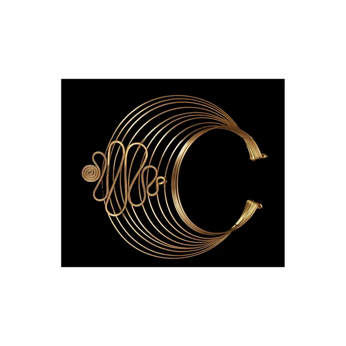 Mwassus Jewelry Necklaces African Design Necklace Brass Choker