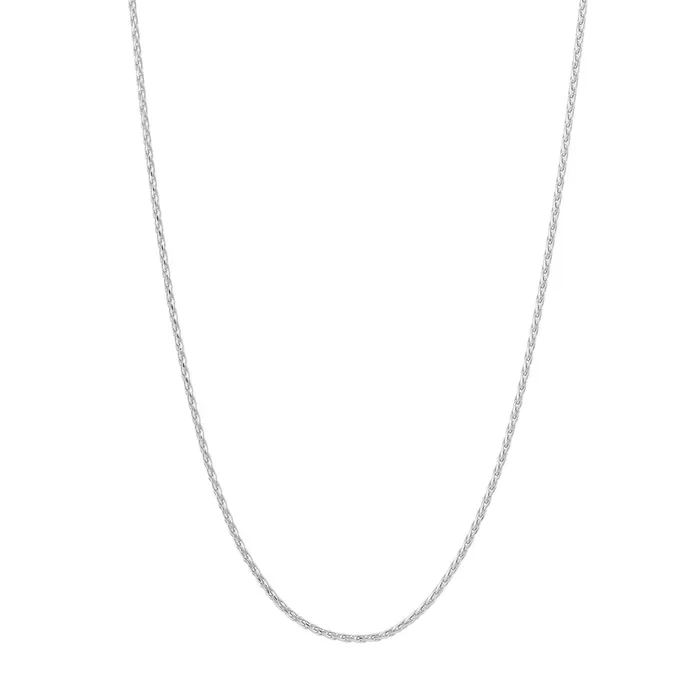 Necklaces 14K White Gold 10mm 20 Wheat Chain Metal Marketplace Necklaces 14K White Gold 10mm 20 Wheat Chain Metal Marketplace