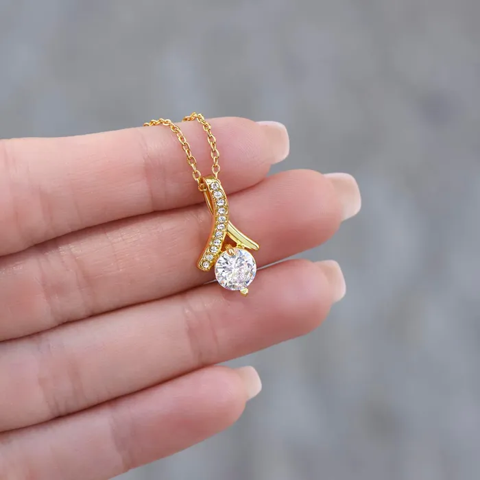 Necklaces 24th Anniversary Gift For Wife Anniversary Gift Idea For Your Wife Drop Pendant Necklace Heartfelt Anniversary Message ShineOn Fulfillment