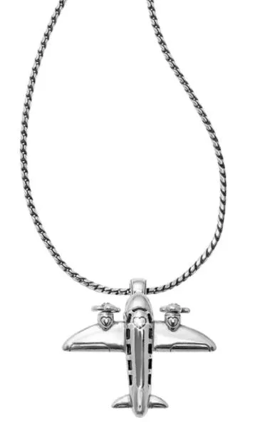 Necklaces Brighton Aviator Badge Clip Necklace