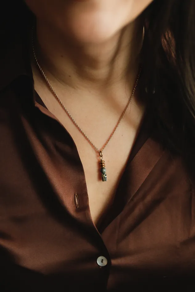Necklaces Cival Design Gold Filled Tower Necklace
