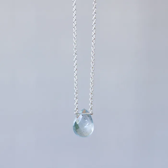 Necklaces Corey Egan Elemental Aquamarine Necklace in Silver