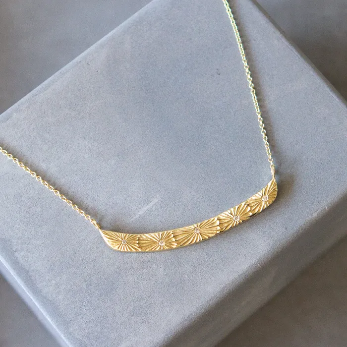 Necklaces Corey Egan Gold Luminous Bar Necklace