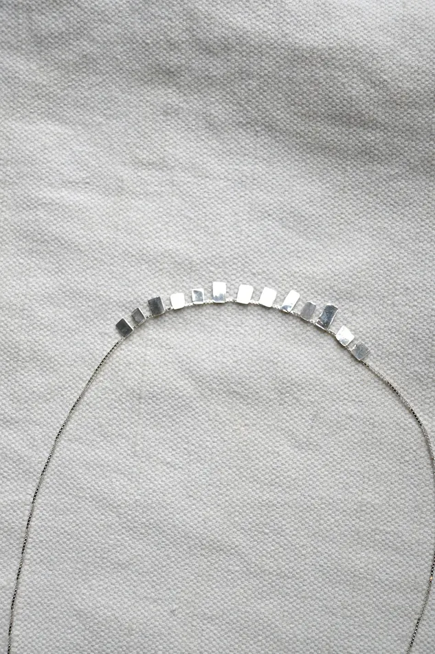 Necklaces Eline Fach Necklace No 03 Silver Medium