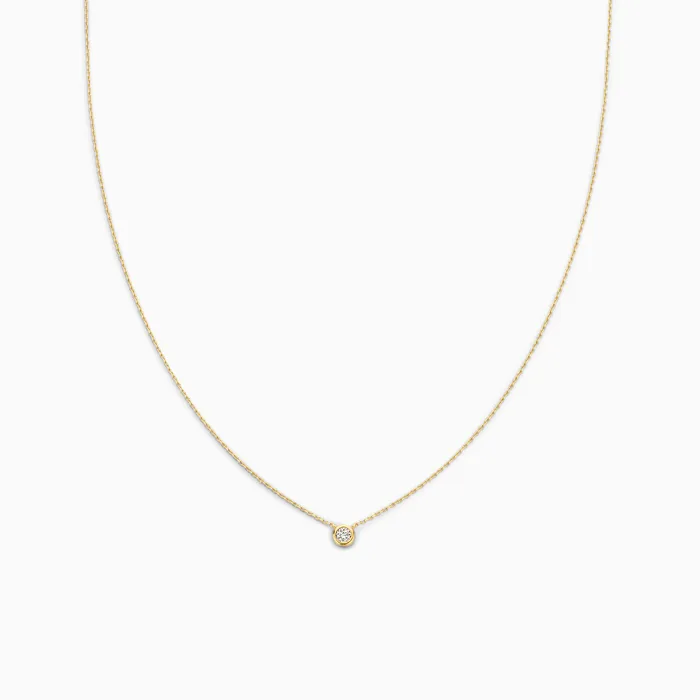 Necklaces Eline Rosina Diamond Bezel Necklace