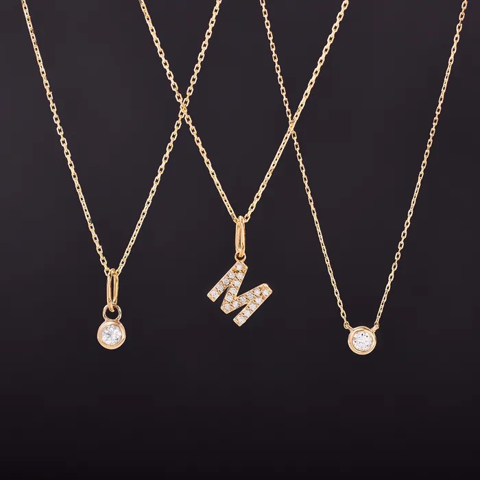 Necklaces Eline Rosina Diamond Bezel Necklace Necklaces Eline Rosina Diamond Bezel Necklace