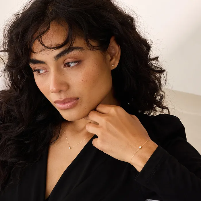 Necklaces Eline Rosina Diamond Bezel Necklace Necklaces Eline Rosina Diamond Bezel Necklace