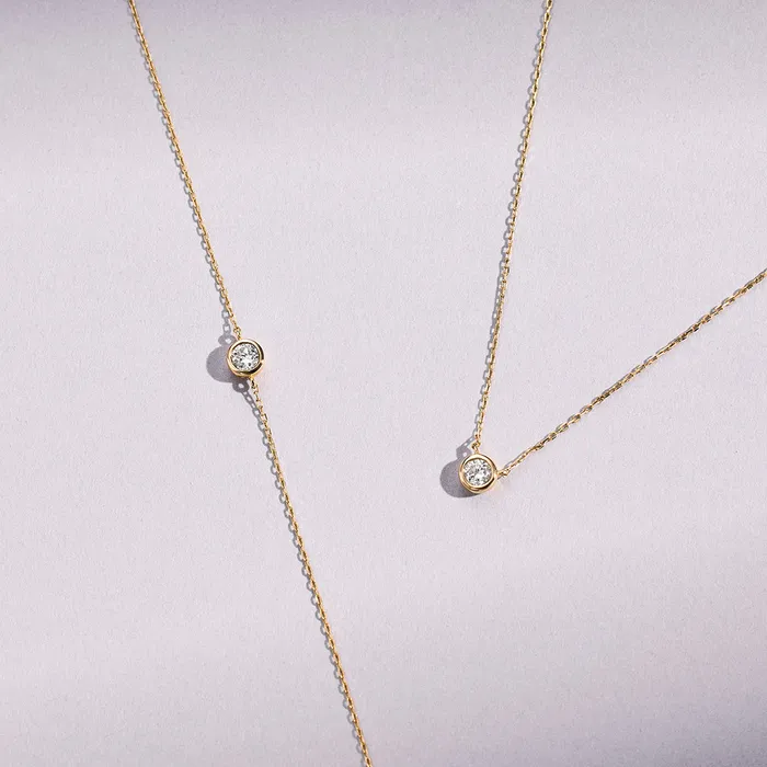 Necklaces Eline Rosina Diamond Bezel Necklace Necklaces Eline Rosina Diamond Bezel Necklace