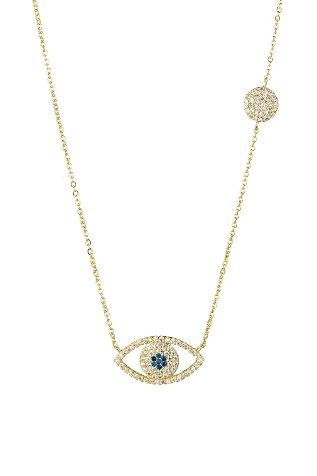 Necklaces Eye Candy LA Evil Eye Pendant Necklace