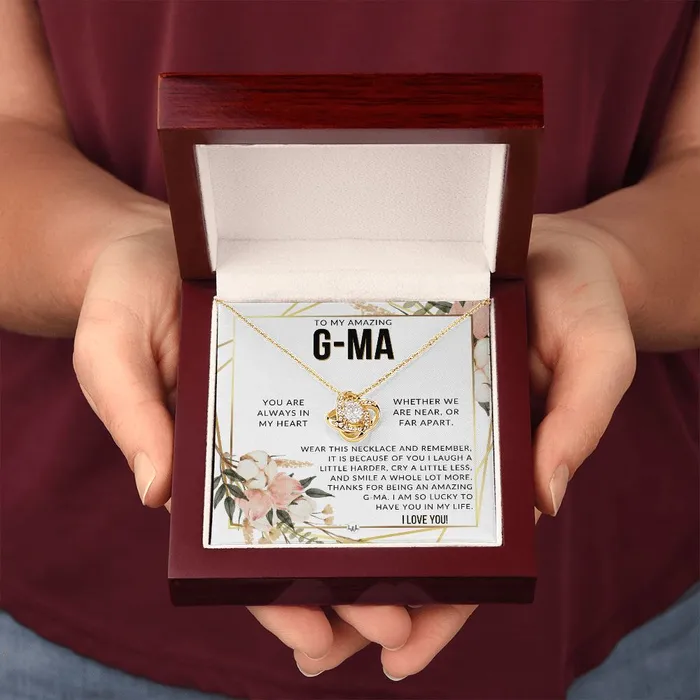 Necklaces GMa Gift Beautiful Womens Pendant From Granddaughter Grandson Grandkids Great For Mothers Day Christmas or Birthday ShineOn Fulfillment