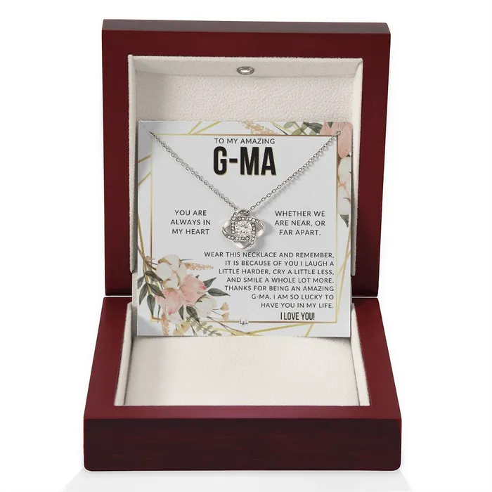 Necklaces GMa Gift Beautiful Womens Pendant From Granddaughter Grandson Grandkids Great For Mothers Day Christmas or Birthday ShineOn Fulfillment