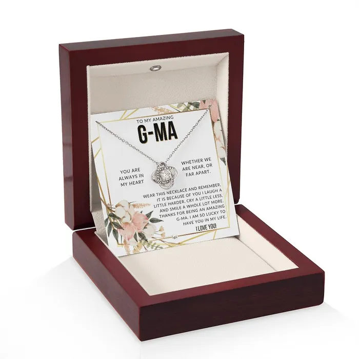 Necklaces GMa Gift Beautiful Womens Pendant From Granddaughter Grandson Grandkids Great For Mothers Day Christmas or Birthday ShineOn Fulfillment