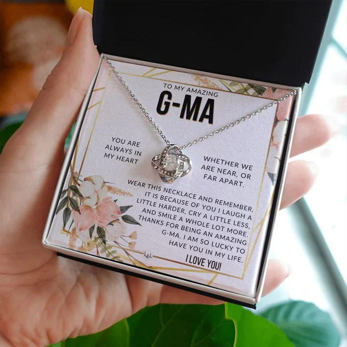 Necklaces GMa Gift Beautiful Womens Pendant From Granddaughter Grandson Grandkids Great For Mothers Day Christmas or Birthday ShineOn Fulfillment
