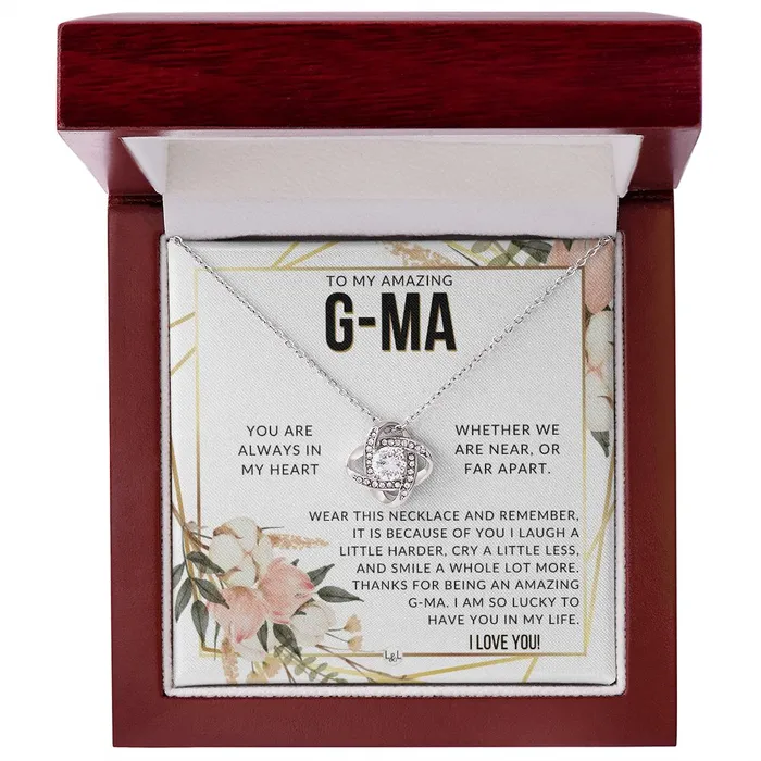 Necklaces GMa Gift Beautiful Womens Pendant From Granddaughter Grandson Grandkids Great For Mothers Day Christmas or Birthday ShineOn Fulfillment