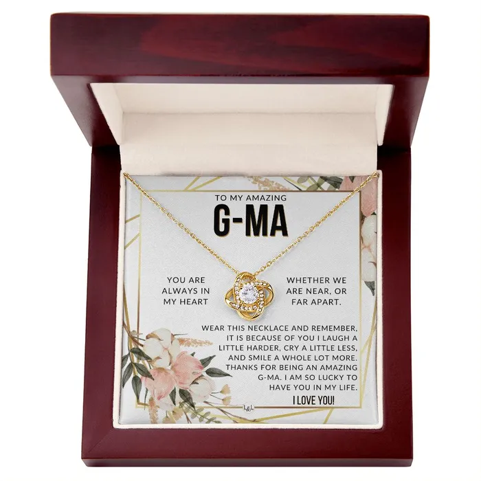 Necklaces GMa Gift Beautiful Womens Pendant From Granddaughter Grandson Grandkids Great For Mothers Day Christmas or Birthday ShineOn Fulfillment
