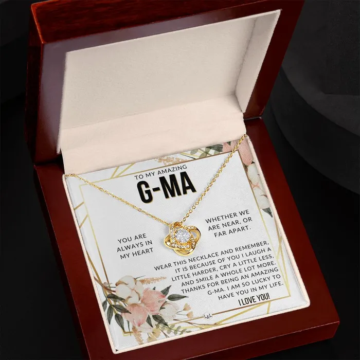 Necklaces GMa Gift Beautiful Womens Pendant From Granddaughter Grandson Grandkids Great For Mothers Day Christmas or Birthday ShineOn Fulfillment