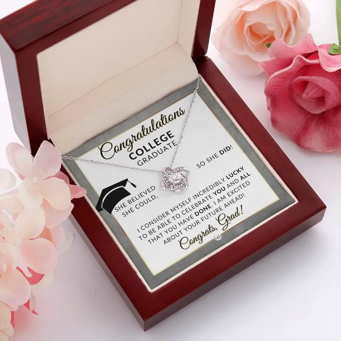 Necklaces Graduation Gift For College Girl Meaningful Milestone Necklace 2024 College Graduation Gift For Her Great Gift For College Graduation Party ShineOn Fulfillment