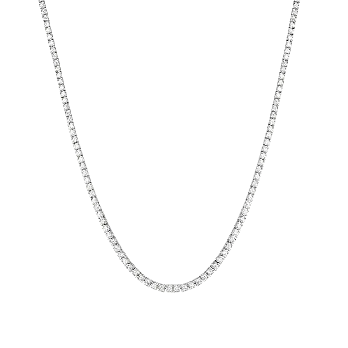 Necklaces Izakov Diamonds Fine Jewelry 14K Gold Classic LabGrown Diamond Tennis Necklace