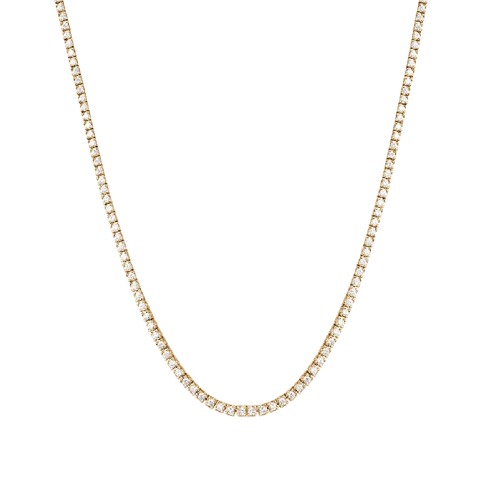 Necklaces Izakov Diamonds Fine Jewelry 14K Gold Classic LabGrown Diamond Tennis Necklace