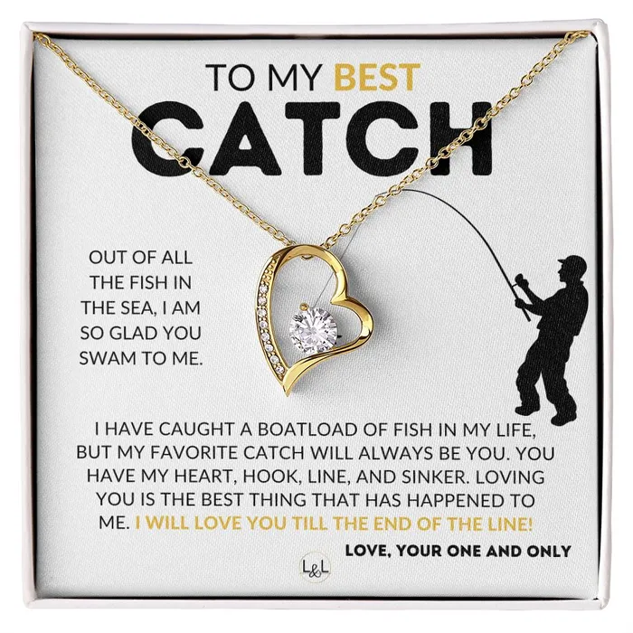 Necklaces My Best Catch Fishing PartnerNecklacefor Your Wife Fianceor Girlfriend Fishing Gift for Her from A Man Who Loves Fishing Christmas Valentines Birthday or Anniversary Gifts ShineOn Fulfillment Necklaces My Best Catch Fishing PartnerNecklacefor Your Wife Fianceor Girlfriend Fishing Gift for Her from A Man Who Loves Fishing Christmas Valentines Birthday or Anniversary Gifts ShineOn Fulfillment