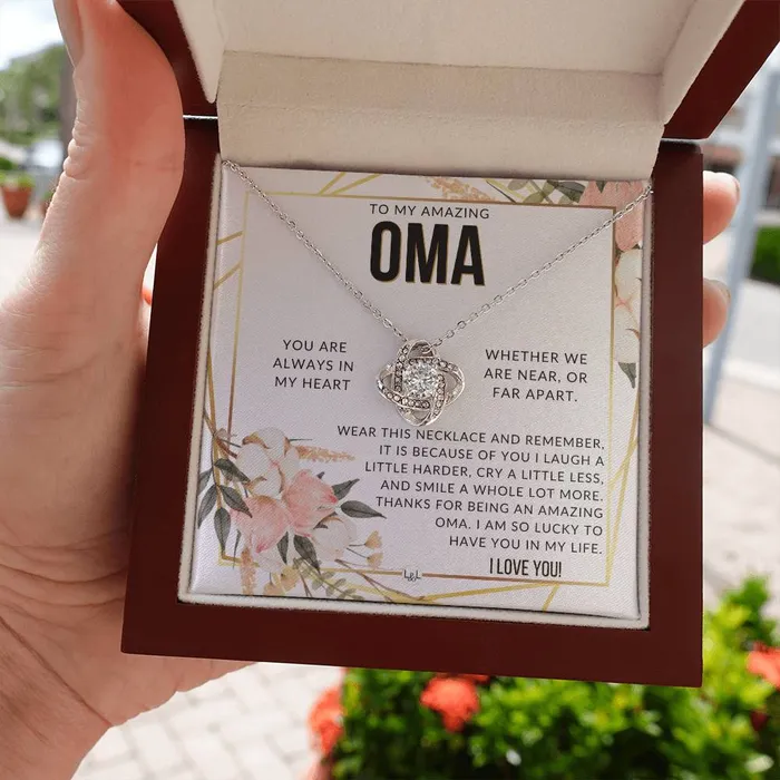 Necklaces Oma Gift Beautiful Womens Pendant From Granddaughter Grandson Grandkids Great For Mothers Day Christmas or Birthday ShineOn Fulfillment