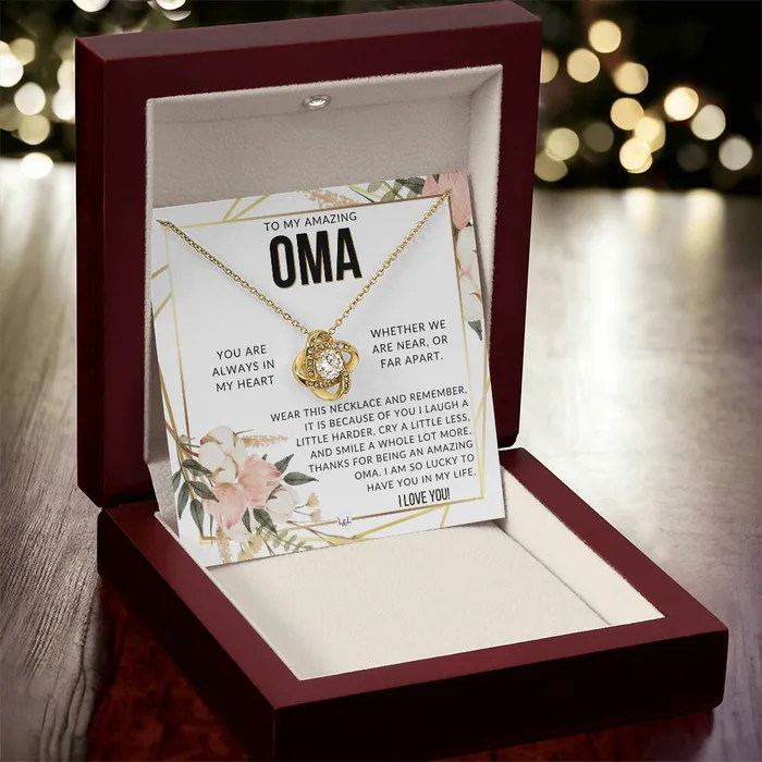 Necklaces Oma Gift Beautiful Womens Pendant From Granddaughter Grandson Grandkids Great For Mothers Day Christmas or Birthday ShineOn Fulfillment