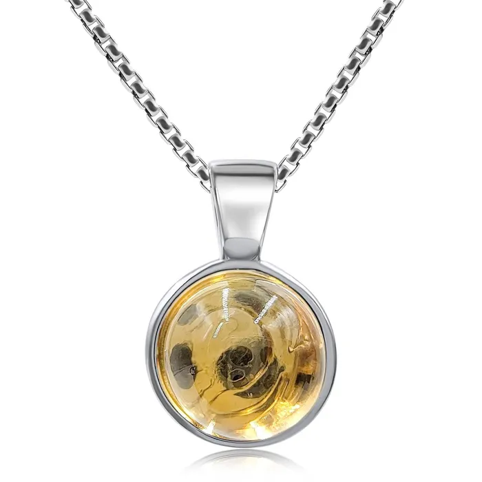 Necklaces Real Citrine Birthstone Necklace Uniquelan Jewelry