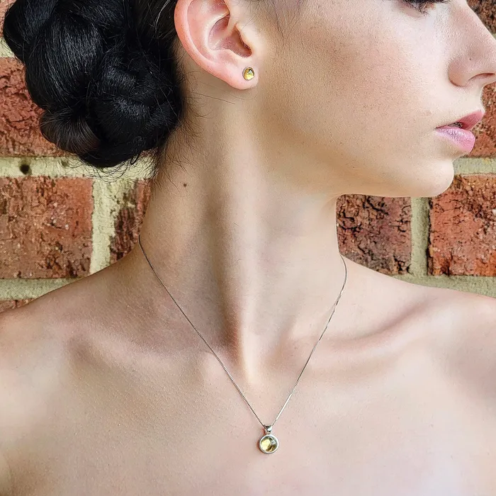 Necklaces Real Citrine Birthstone Necklace Uniquelan Jewelry